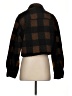 Divided by H&M 100% Polyester Plaid Brown Fleece Size XS - photo 2