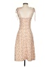 Shein 100% Polyester Floral Tan Cocktail Dress Size XS - photo 2