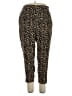 J.Crew Factory Store 100% Polyester Animal Print Gold Casual Pants Size 16 - photo 1