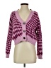 Cotton On Checkered-gingham Purple Cardigan Size S - photo 1