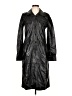 Sportmax 100% Polyester Solid Black Faux Leather Jacket Size 12 - photo 1