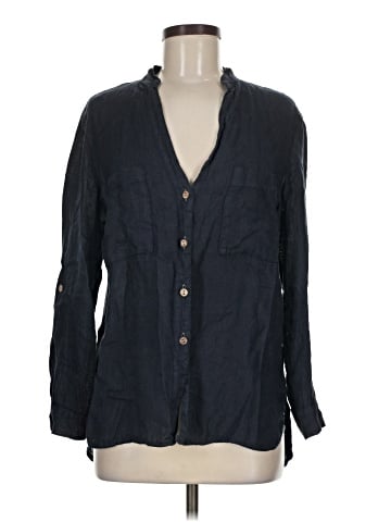 MADE IN ITALY Long Sleeve Button-Down Shirt (view 1)