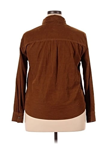 Kensie Long Sleeve Button-Down Shirt (view 2)