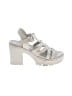 Mia Metallic Silver Sandals Size 7 1/2 - photo 1
