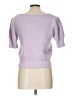 Happily Grey Purple Short Sleeve Turtleneck Size L - photo 2