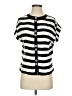 Maeve Stripes Black Short Sleeve Blouse Size XS - photo 1