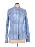 UNTUCKit 100% Cotton Checkered-gingham Blue Long Sleeve Button-Down Shirt Size 12 - photo 1
