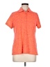 Antigua 100% Polyester Orange Short Sleeve Polo Size M - photo 1