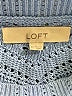 Ann Taylor LOFT 100% Cotton Chevron-herringbone Blue Pullover Sweater Size XS - photo 7