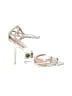 Badgley Mischka 100% Leather Silver Sandals Size 10 - photo 1