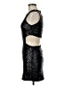 TOBI 100% Polyamide Stars Black Cocktail Dress Size M - photo 5