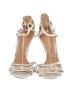 Badgley Mischka 100% Leather Silver Sandals Size 10 - photo 2