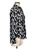 MNG Print Black Long Sleeve Blouse Size 8 - photo 4