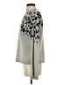 Saks Fifth Avenue 100% Cashmere Animal Print Silver Cashmere Pullover Sweater Size S - photo 5