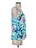 Lilly Pulitzer 100% Polyester Blue Sleeveless Blouse Size S - photo 4
