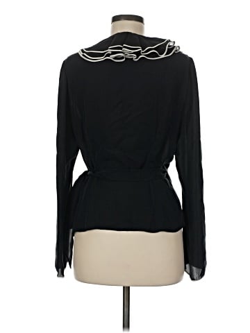 Dana Buchman Long Sleeve Silk Top (view 2)