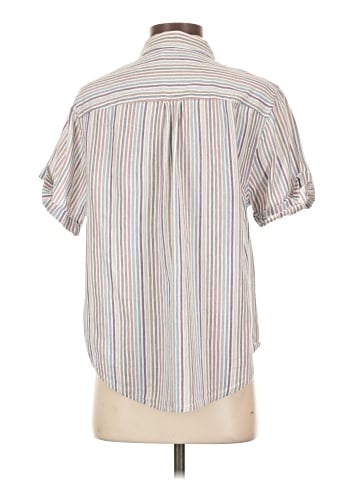 Madewell Chronicle Shirt in Rainbow Stripe (view 2)