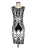 Tart Graphic Silver Cocktail Dress Size S - photo 1