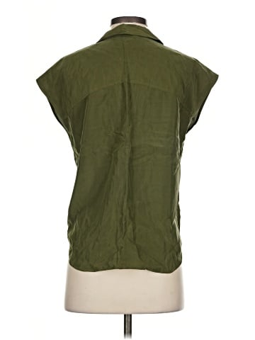 Madewell Silk Drapey Patch-Pocket Sleeveless Shirt (view 2)