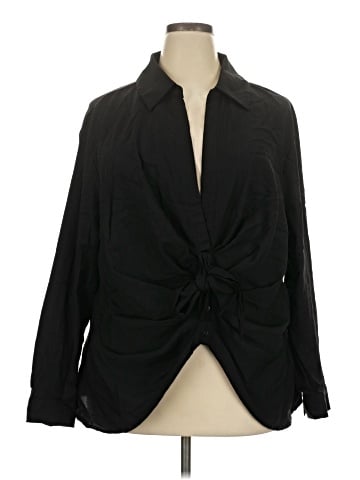 ELOQUII Long Sleeve Blouse (view 1)
