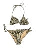 J.Crew Animal Print Tan Two Piece Swimsuit Size S (estimated) - photo 1