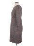 J.Crew 100% Polyester Tweed Gray Casual Dress Size 4 - photo 5