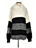 Brave Soul 100% Acrylic Color Block White Pullover Sweater Size S - photo 1