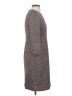 J.Crew 100% Polyester Tweed Gray Casual Dress Size 4 - photo 4