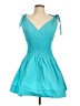Amanda Uprichard 100% Polyester Teal Cocktail Dress Size L - photo 1