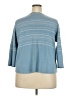 Covington 100% Cotton Blue Cardigan Size 24 - 26 Plus - photo 2