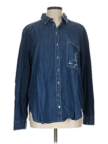 Pilcro Long Sleeve Button-Down Shirt (view 1)