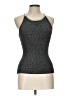 August Silk Silver Sleeveless Top Size L - photo 1