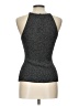 August Silk Silver Sleeveless Top Size L - photo 2