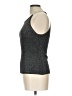 August Silk Silver Sleeveless Top Size L - photo 5