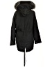 Avec Les Filles 100% Cotton Black Coat Size L - photo 2