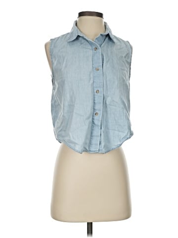 American Apparel Sleeveless Button-Down Shirt (view 1)