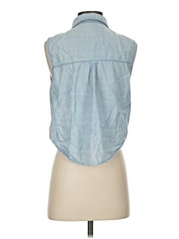 American Apparel Sleeveless Button-Down Shirt (view 2)