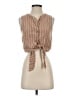 Volcom Brown Sleeveless Blouse Size S - photo 1