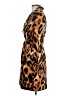 Alberto Makali Animal Print Brown Coat Size 6 - photo 5