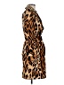 Alberto Makali Animal Print Brown Coat Size 6 - photo 4