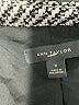Ann Taylor 100% Polyester Chevron-herringbone Silver Blazer Size 10 - photo 6