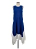 1.State 100% Polyester Color Block Blue Casual Dress Size S - photo 1