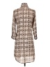 CAbi 100% Polyester Print Tan Casual Dress Size XS - photo 2