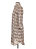 CAbi 100% Polyester Print Tan Casual Dress Size XS - photo 5