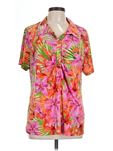 Susan Graver Short Sleeve Polo (view 1)