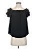 Naked Zebra Black Short Sleeve Blouse Size S - photo 1