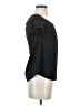 Naked Zebra Black Short Sleeve Blouse Size S - photo 4