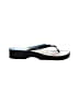 Brighton White Flip Flops Size 10 - photo 1
