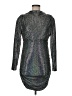 Alexia Admor Metallic Silver Cocktail Dress Size 6 - photo 1