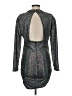 Alexia Admor Metallic Silver Cocktail Dress Size 6 - photo 2